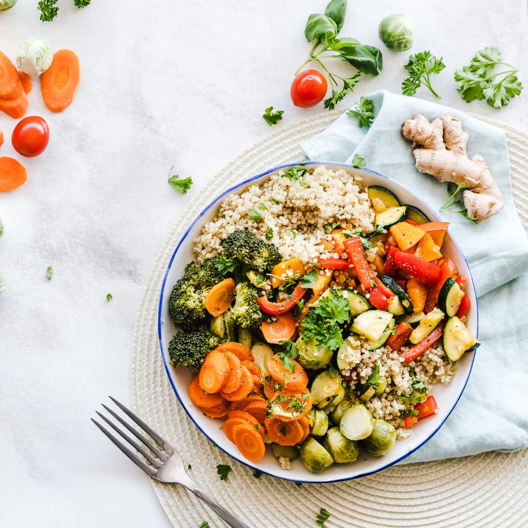 Photo of cooked vegetables in a bowl